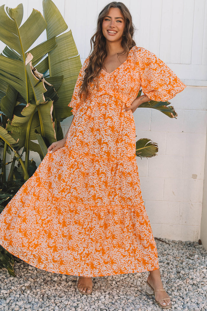 Bohemian Flowy Summer Mini Dress