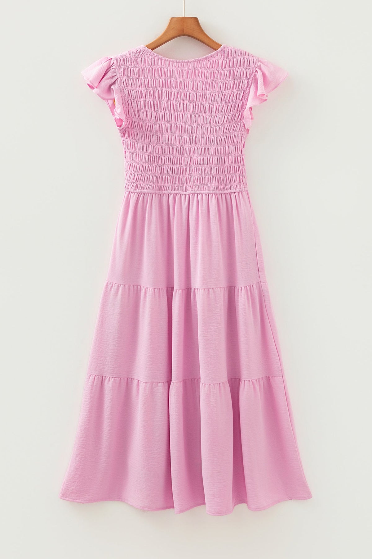 Bohemian Flowy V-Neck Midi Dress
