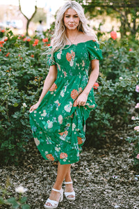 Bohemian Flowy V-Neck Midi