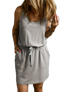 Bohemian flowy waist detail dress
