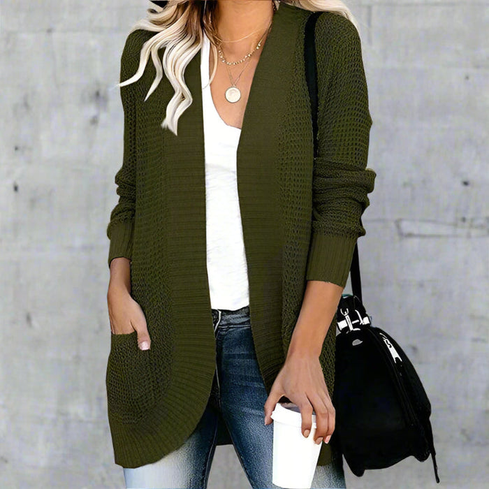 Bohemian fringe cardigan earthy tones