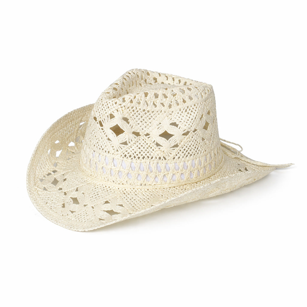 Bohemian fringe straw western hat