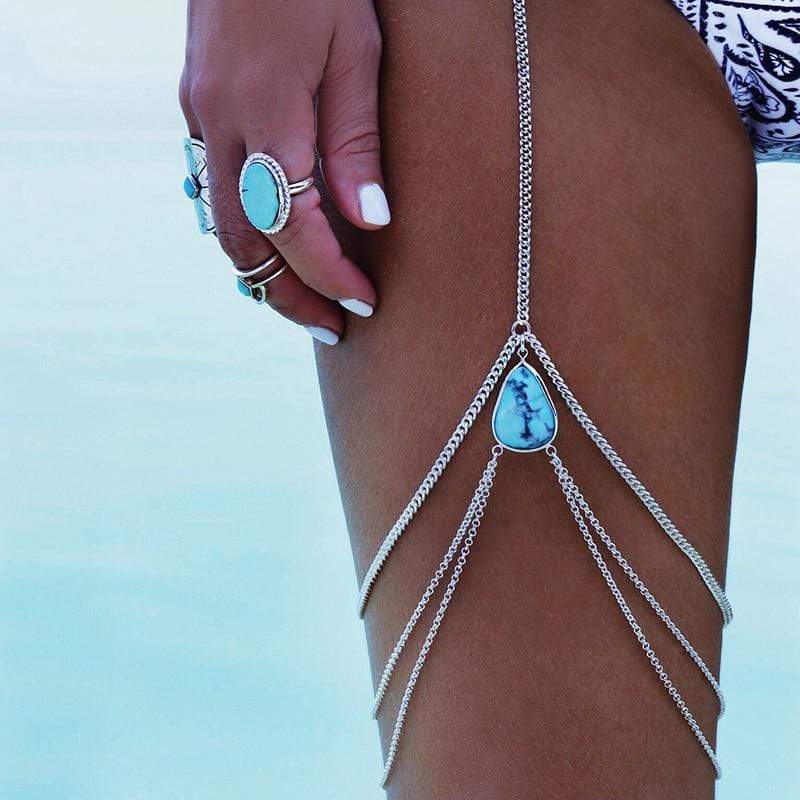 Bohemian Gold Body Chain Accessory