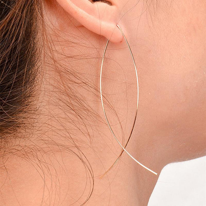 Bohemian Gold Dangle Earrings Handmade