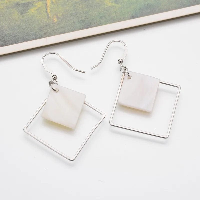 Bohemian gold drop earrings handmade