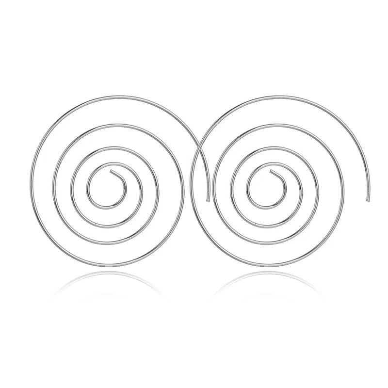 Bohemian Gold Hoop Statement Earrings