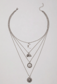 Bohemian Gold Multi-Chain Pendant