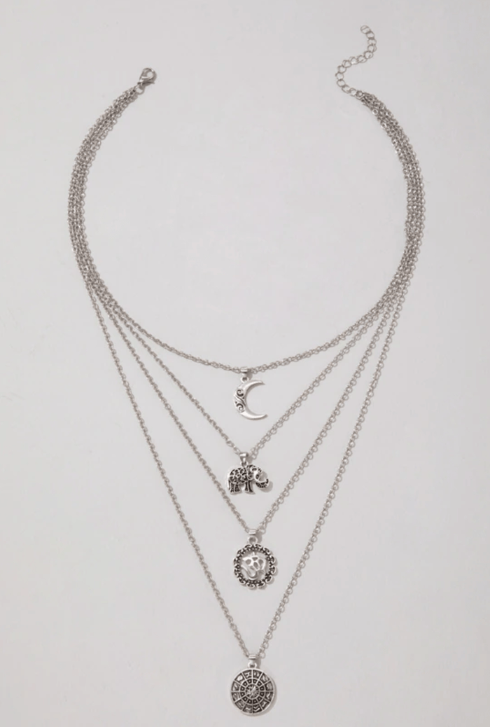 Bohemian Gold Multi-Chain Pendant