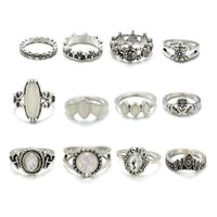 Bohemian Gold Stacking Rings Vintage