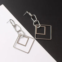 Bohemian gold statement drop earrings