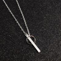 Bohemian golden layered pendant necklace