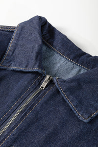 Bohemian Indigo Zip Dress Detail