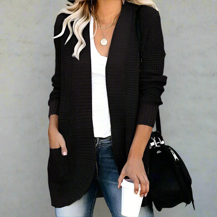 Bohemian knit cardigan natural beige
