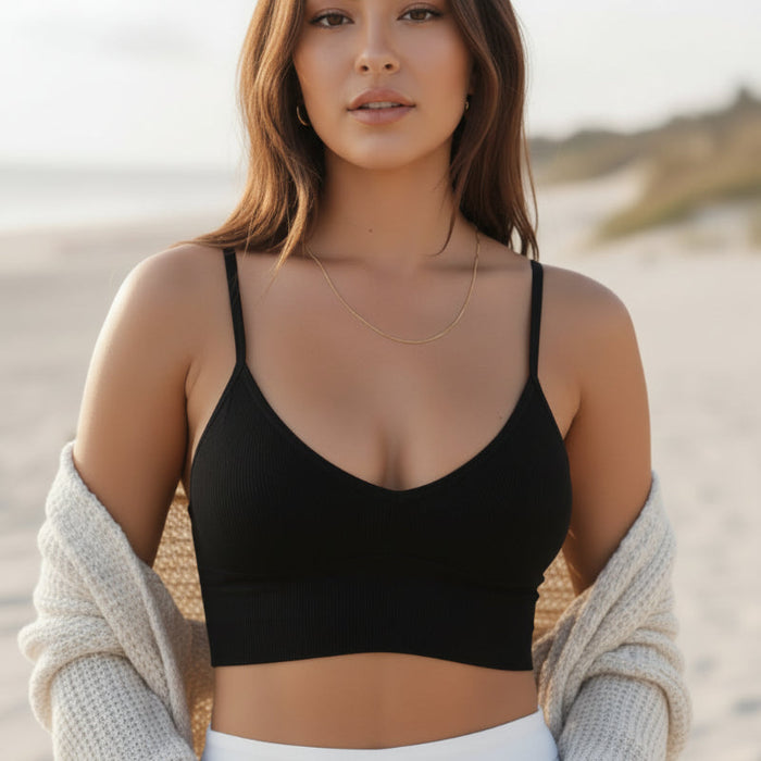 Bohemian lace bralette cream white