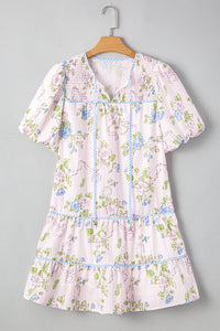Bohemian Lace Trim Boho Dress