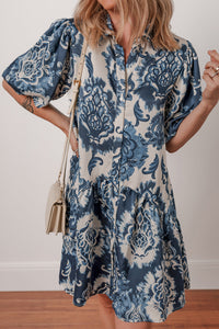 Bohemian Lace Trim Cotton Dress