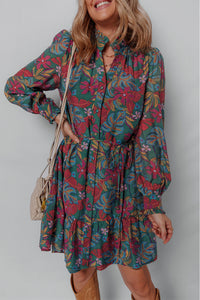 Bohemian Lace Trim Mini Dress