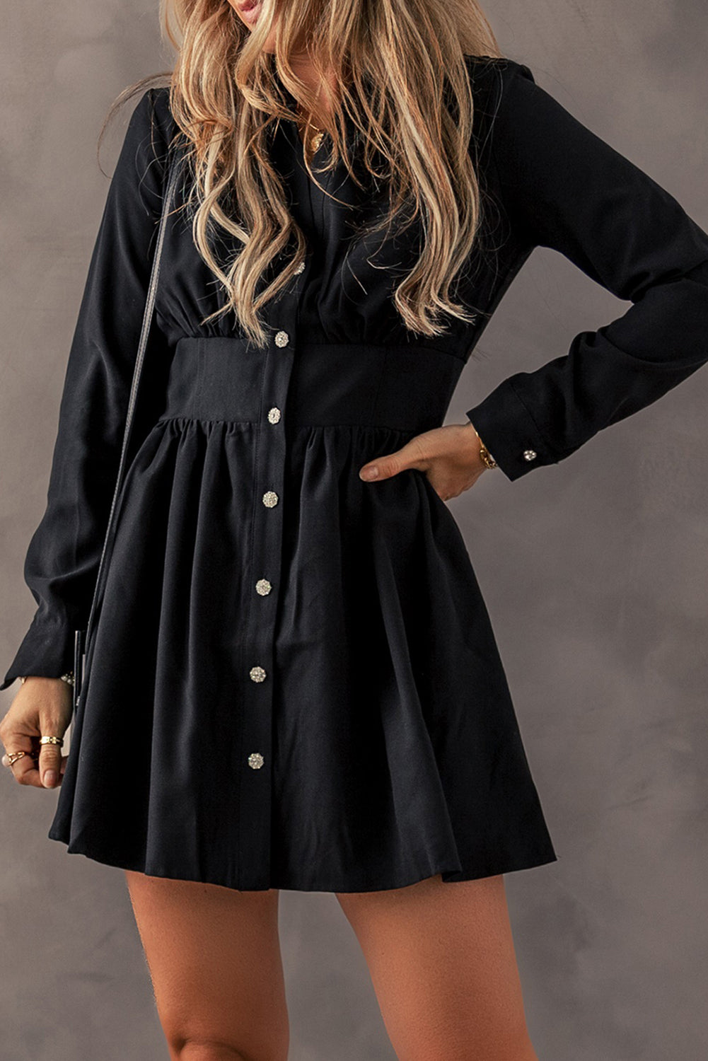 Bohemian Lace Trim Mini Dress