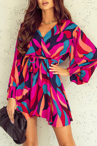 Bohemian Lace Trim Short Dress