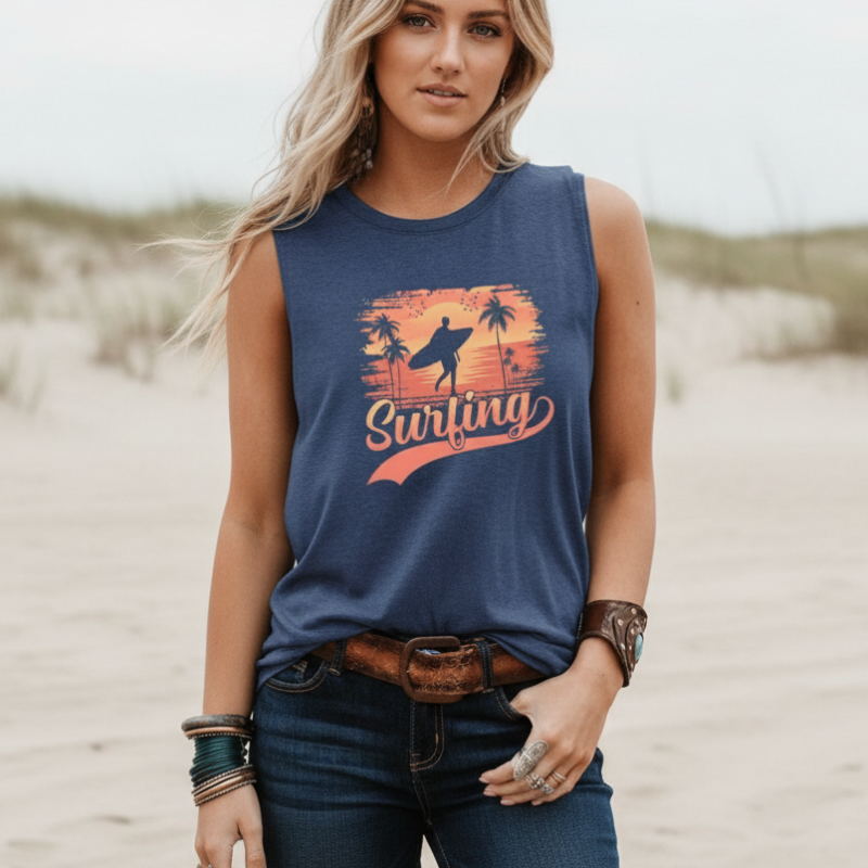 Bohemian lace trim summer top
