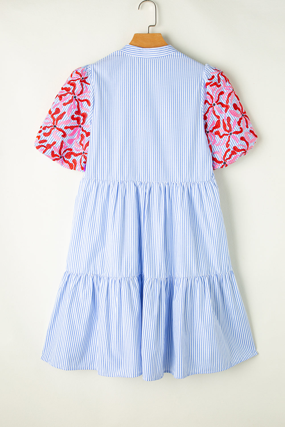 Bohemian Layered Mini Dress Closeup