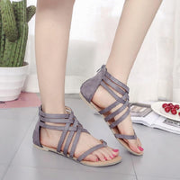 Bohemian leather flat sandals