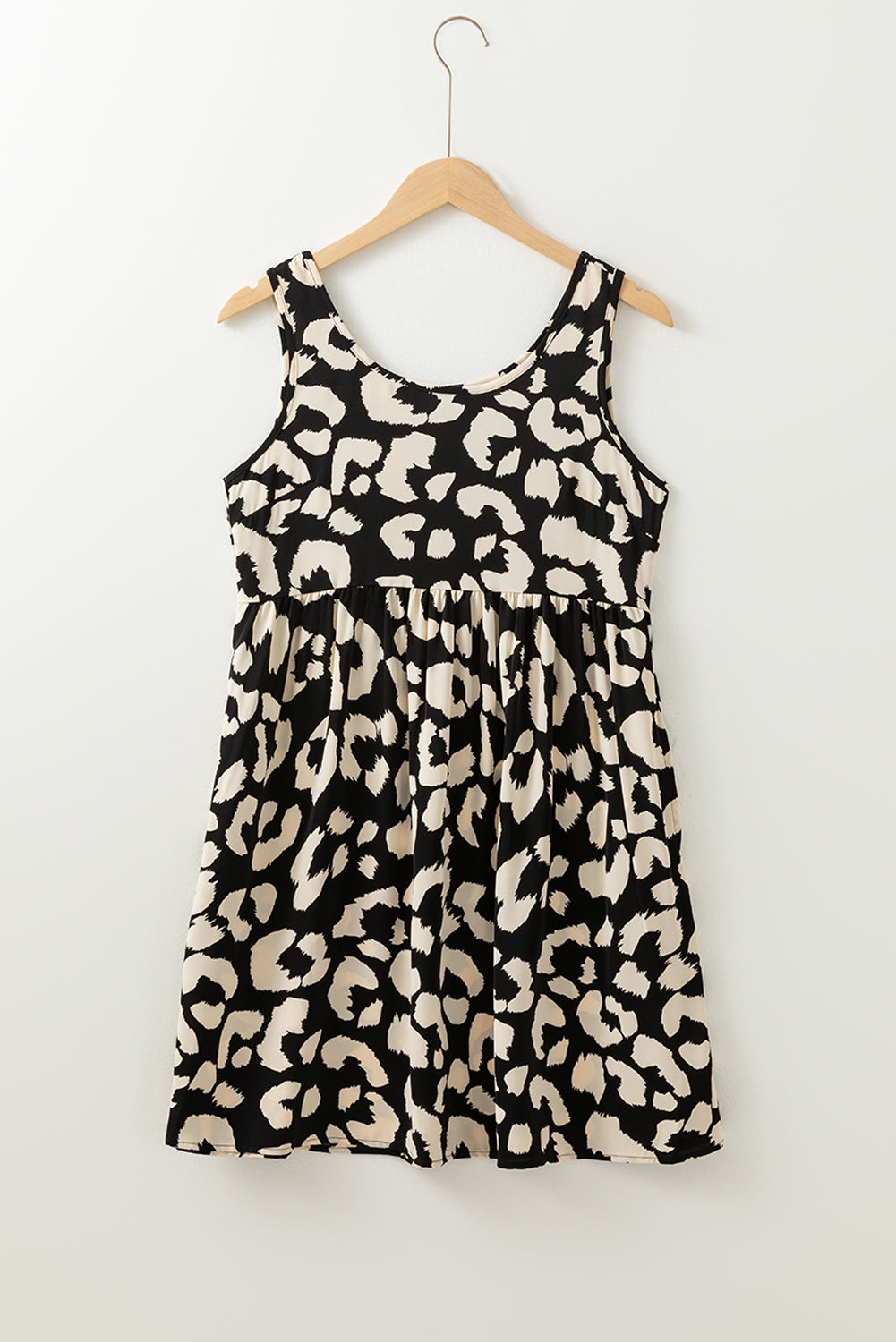 Bohemian Leopard Dress Back View