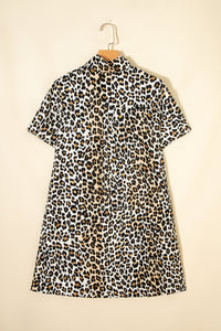 Bohemian Leopard Dress Side View