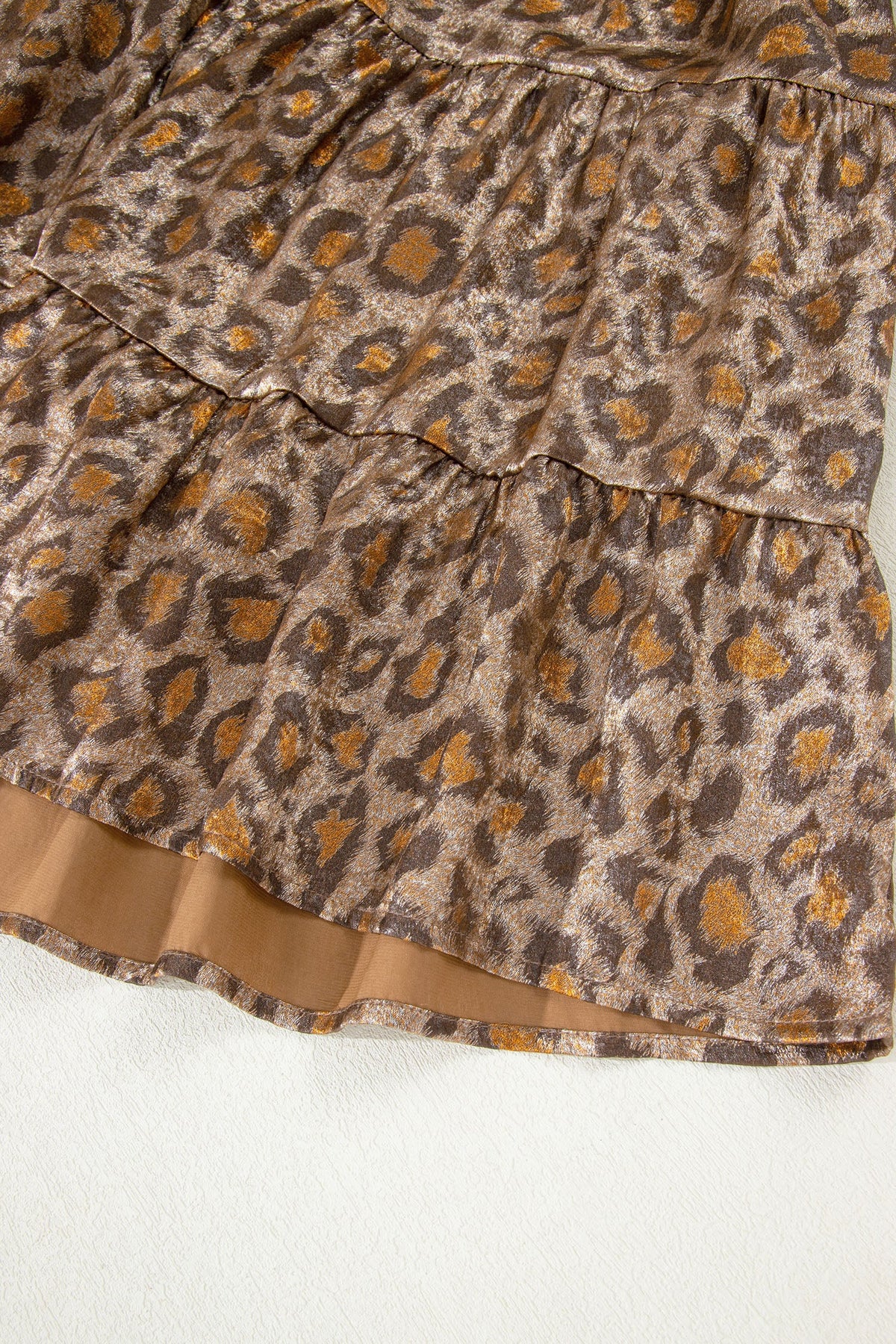 Bohemian Leopard Flared Mini Dress