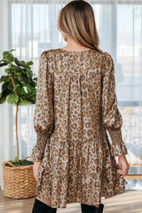 Bohemian Leopard Print Summer Dress