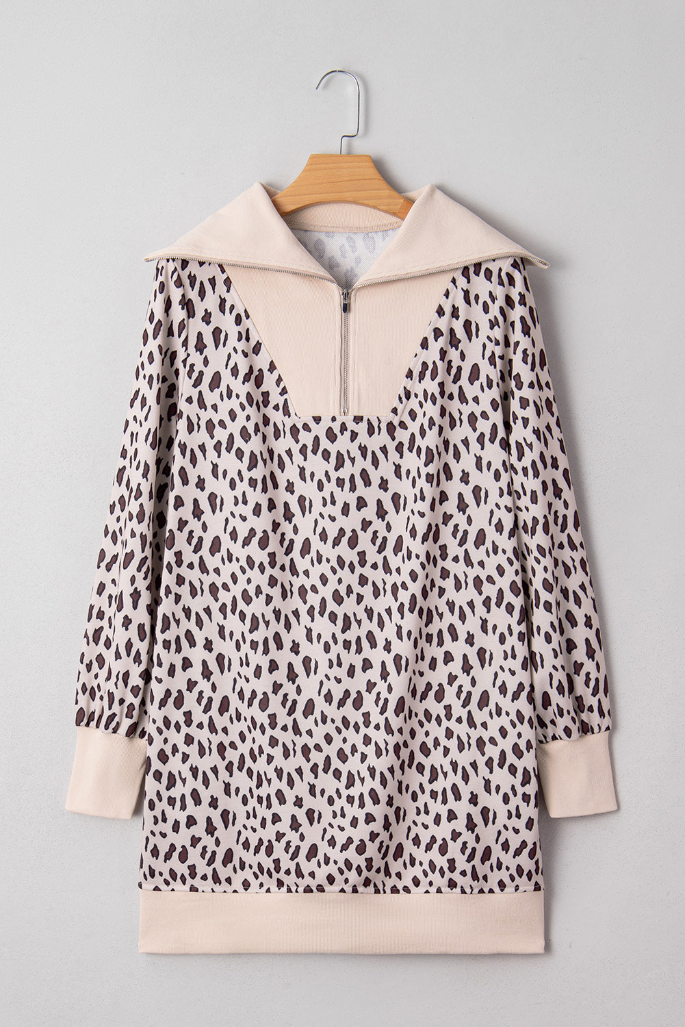 Bohemian Leopard Tiered Mini Dress