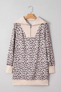 Bohemian Leopard Tiered Mini Dress