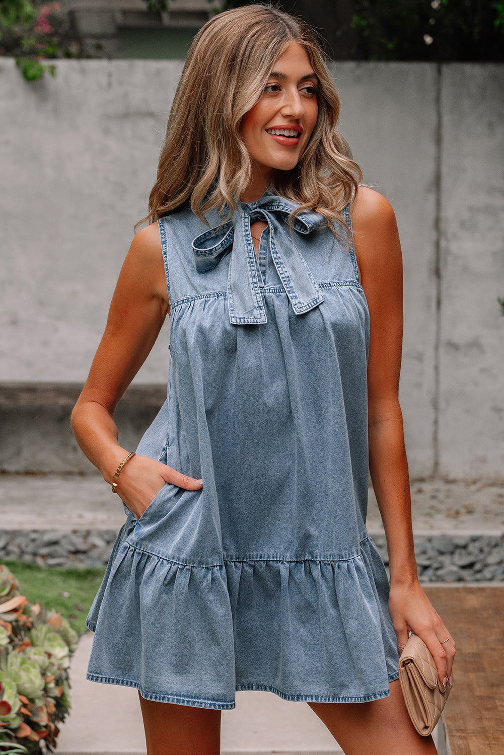 Bohemian Lightweight Denim Mini Style