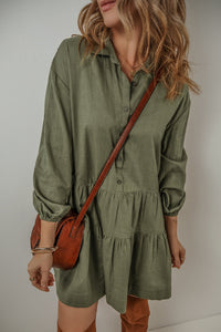 Bohemian lightweight ruffle dress back
