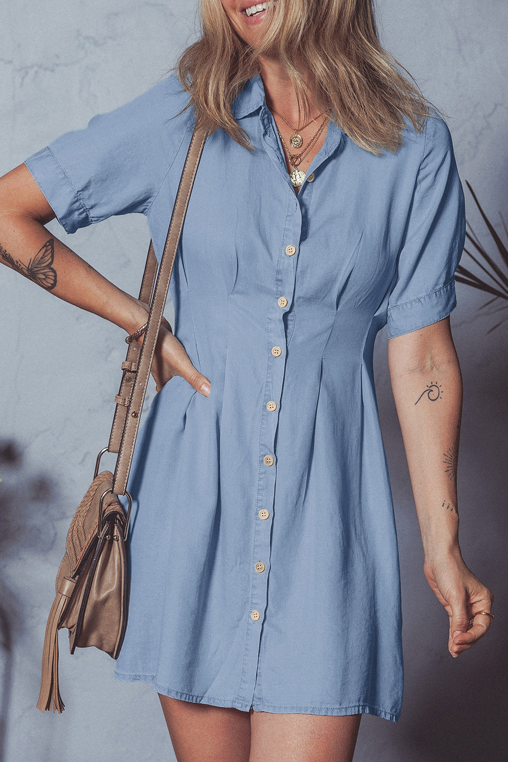 Bohemian Lightweight Summer Shirt Dress