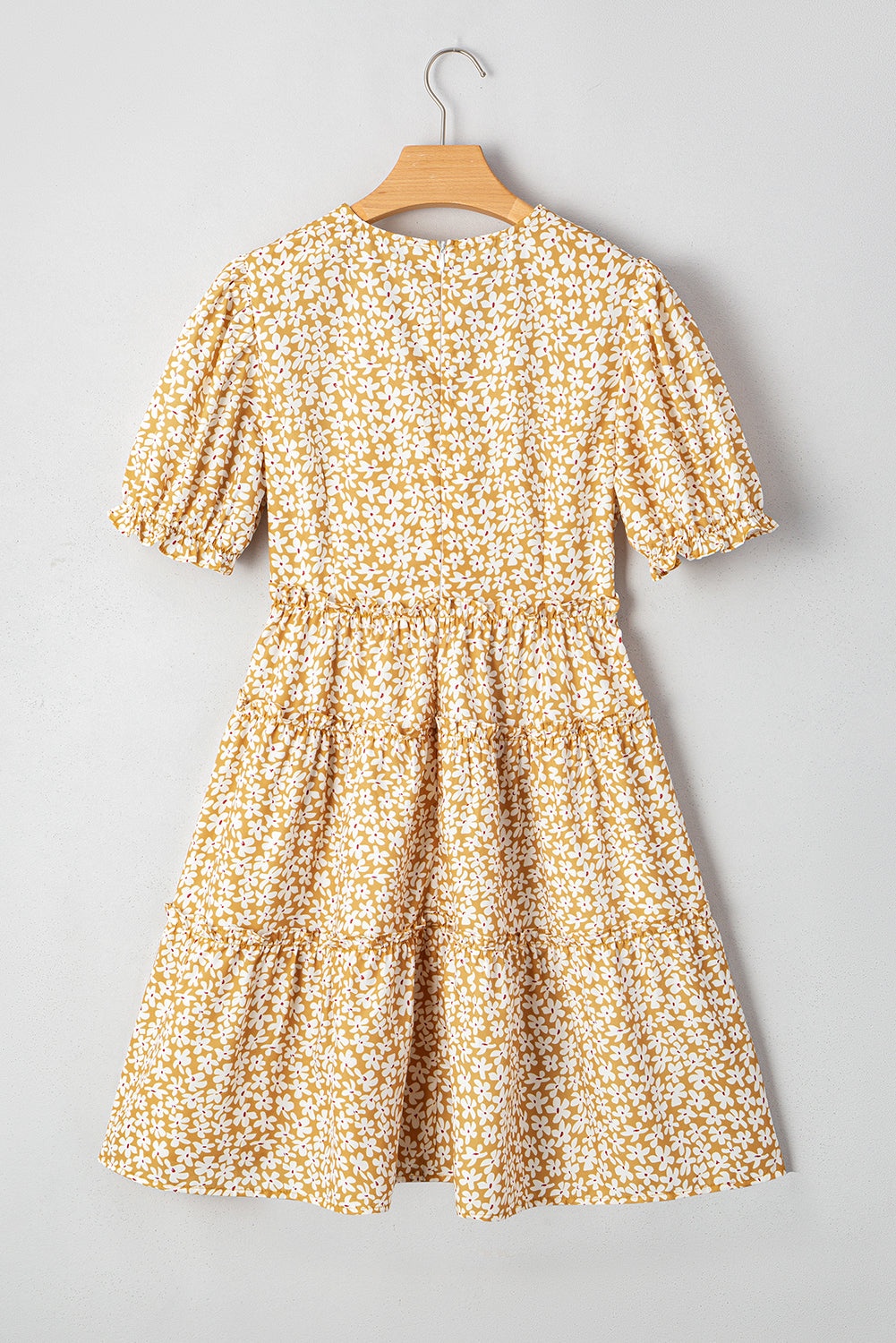 Bohemian lightweight tiered dress side