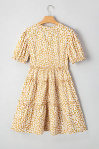 Bohemian lightweight tiered dress side