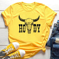 Bohemian linen blend tee women