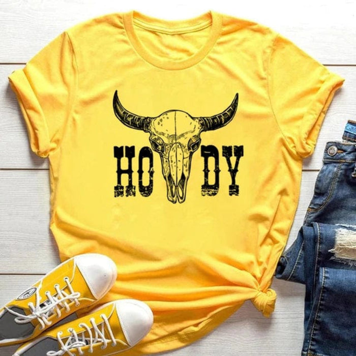 Bohemian linen blend tee women