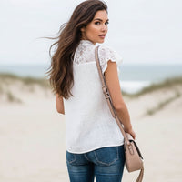 Bohemian linen blouse relaxed fit