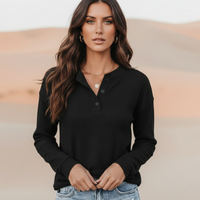Bohemian linen button shirt beige