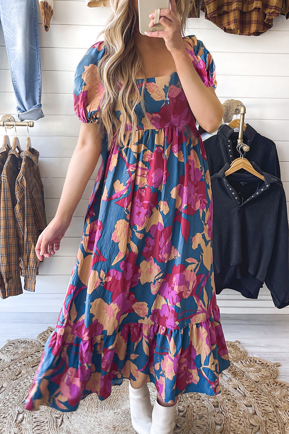 Bohemian Long Dress Back View