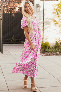 Bohemian long dress earth tones