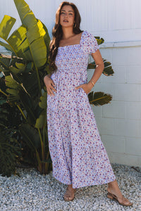 Bohemian long dress front view