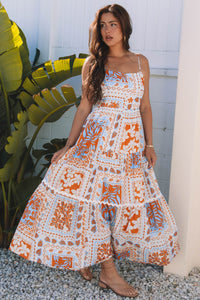 Bohemian long dress relaxed fit