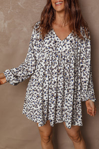 Bohemian long sleeve autumn dress