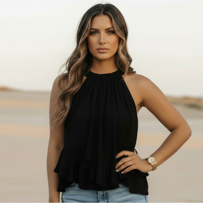 Bohemian loose cotton summer top