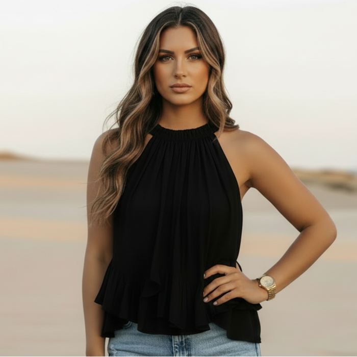 Bohemian loose cotton summer top