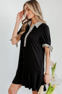 Bohemian Loose Fit Black Dress