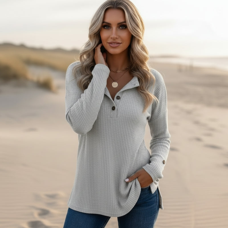 Bohemian loose-fit cotton tunic